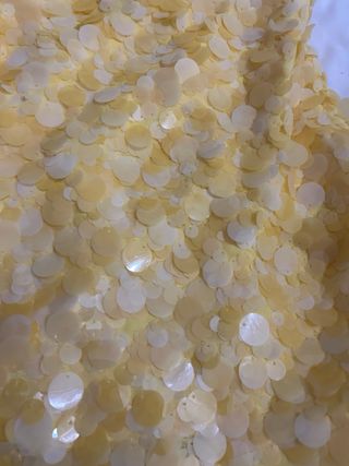 Falda lentejuelas amarilla Talla M