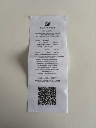 Collar Swarovski Cisne Plata Original