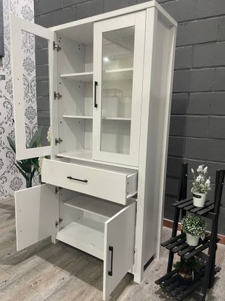 Vitrina 180x90cm con puertas y cajones