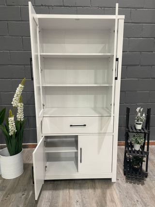 Vitrina 180x90cm con puertas y cajones