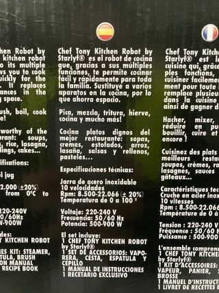 Robot Cocina STARLYF Chef Tony Kitchen Robot
