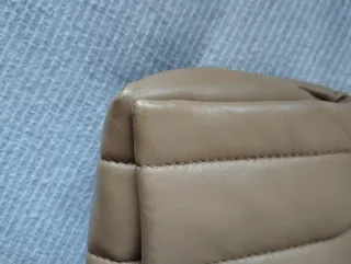 Bolso Bimba y Lola Piel Beige Dorado 25cm x13.