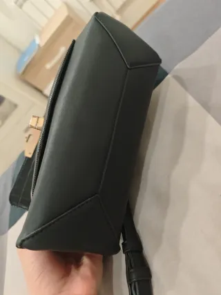 Bolso Valentino Negro Piel Cocodrilo