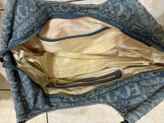 Borsa Enrico Coveri tracolla/mano blu/grigio