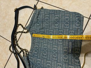 Borsa Enrico Coveri tracolla/mano blu/grigio