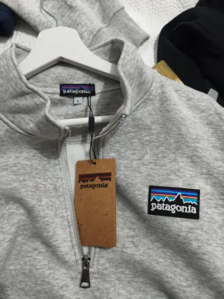 Sudadera Patagonia Gris Media Cremallera Talla L