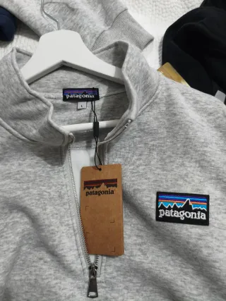 Sudadera Patagonia Gris Media Cremallera Talla L