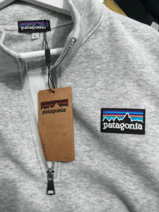 Sudadera Patagonia Gris Media Cremallera Talla L