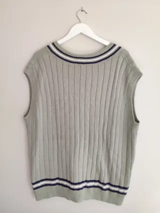 Chaleco de punto verde Talla L