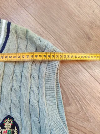 Chaleco de punto verde Talla L