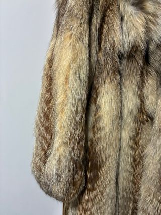 Abrigo de piel natural auténtica