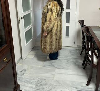 Abrigo de piel natural auténtica