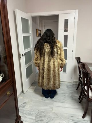 Abrigo de piel natural auténtica