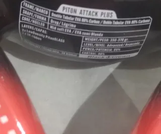 Pala de pádel Black Crown Attack Plus