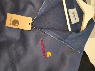 Sudadera Carhartt Azul Media Cremallera