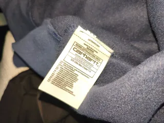 Sudadera Carhartt Azul Media Cremallera