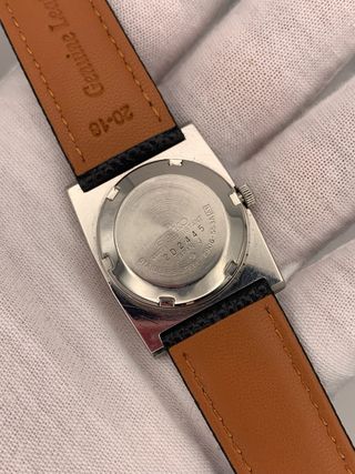 Relógio Seiko Vintage Tank Preto Dourado