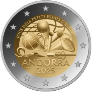 2x2 Euros Andorra 2025 Conmemorativa