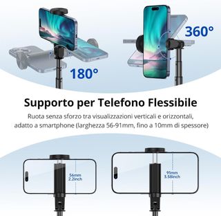 Selfie stick treppiedi con telecomando - Nuovo