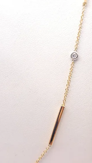 Cadena Suarez Oro 18k y Diamantes