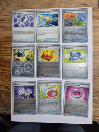 Lote Cartas Pokémon Trainer Items