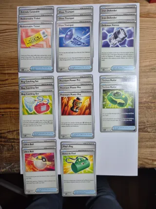 Lote Cartas Pokémon Trainer Items