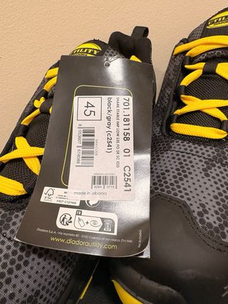 Zapatos de Seguridad Diadora Talla 45