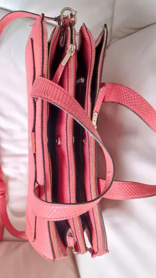 Bolso Cartera Parfois Rojo Piel Serpiente