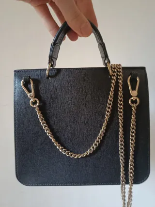 Borsa Furla Pelle Nera Oro