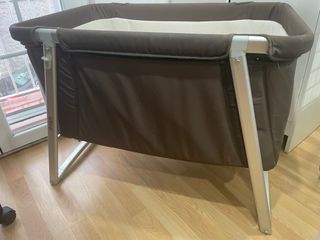 Minicuna bebé Babyhome marrón