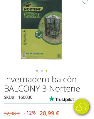 Invernadero balcón BALCONY 3 Nortene