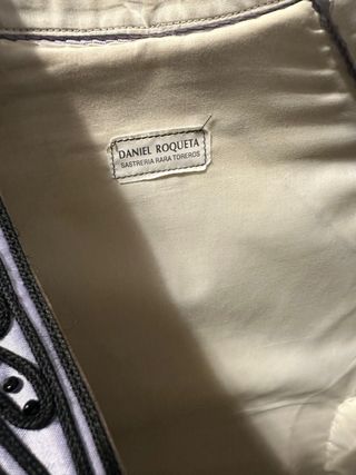 Traje de luces torero bordado