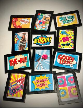 Marco de fotos 50x65 con imágenes pop art