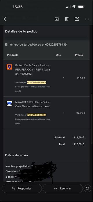 Mando Xbox Elite Series 2 Core Azul