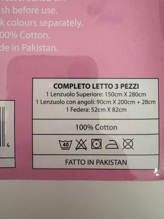 Completo letto singolo Stitch in cotone