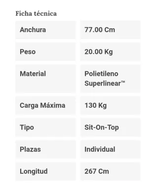 Kayak RTM Mambo Azul y Blanco