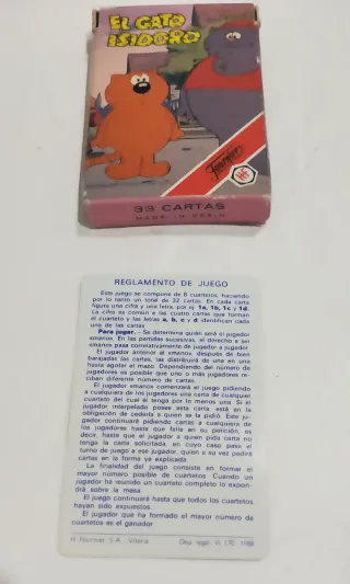 Carte da Gioco El Gato Isidoro Fournier 1984