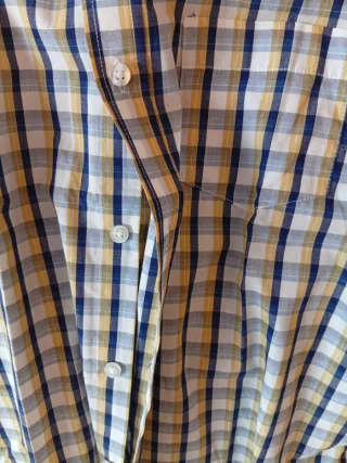 Camicia a quadri a maniche lunghe da uomo