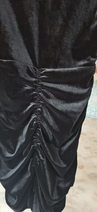 Vestido fiesta Zara negro encaje S