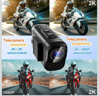Action Cam 4K WiFi Doppia Lente - Nuova