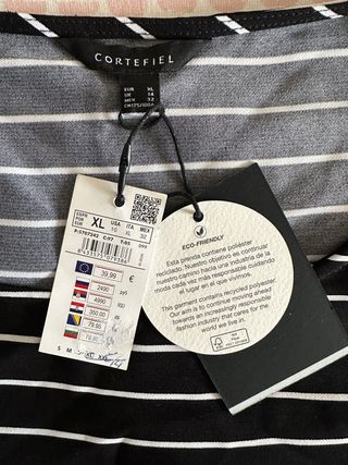 Camiseta Cortefiel Rayas Mujer