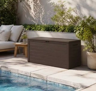 ¡OFERTA! Baúl exterior de jardín 280L Nuevo