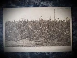 I Guerra Mundial postales Ej. Inglés con Escudo