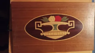 7 Cuadros Marquetería Madera y Mármol