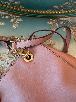 Bolso Michael Kors Rosa y Dorado