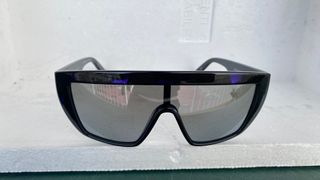 Italia Independent occhiali mascherina nero/viola