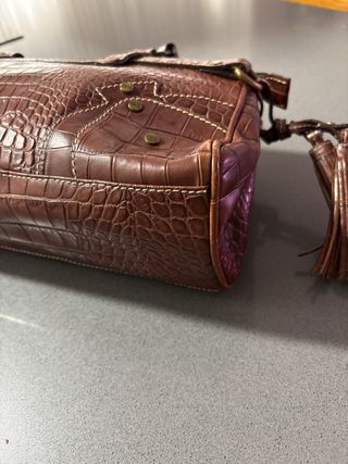 Bolso vintage Balenciaga Piel Marrón Cocodrilo