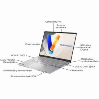 Portátil ASUS OLED Ryzen 7 8845HS/16GB/1TB