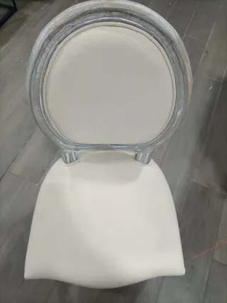 Silla Isabelina Beige y Gris