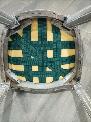 Silla Isabelina Beige y Gris